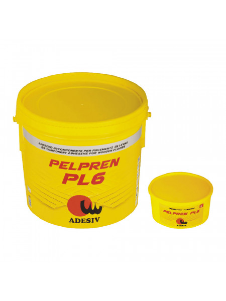 Клей паркетный Adesiv PELPREN PL6, двухкомпонентный, эпоксидно-полиуретановый, 10 кг.