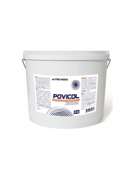 Клей для паркета Probond POVICOL винилоацетатный на водной основе, 25 кг.