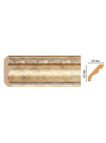 Карниз потолочный DECOMASTER 146-553 (63*63*2400мм)