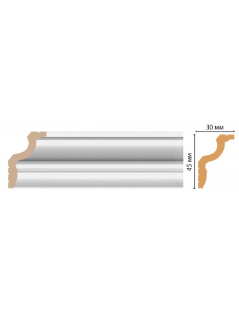 Карниз потолочный DECOMASTER D148-114 (45*30*2400мм)