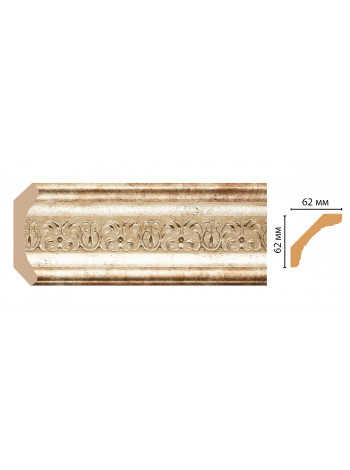 Карниз потолочный DECOMASTER 168-127 (62*62*2400мм)