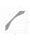 Карниз Ultrawood арт. CR 0003 (2440 х 140 х 140)